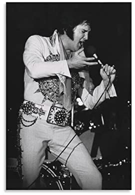 ENQIAOZHANG Bilder Wohnzimmer Modern 60x80cm Elvis Presley-253 Tela Wall Art Soggiorno Poster Camera da letto Decor Painting Senza Cornice