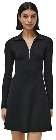 LeGer Marou Dress - Keid Damen mit Polokragen & Half-Zip - körpernahe Passform - Minikleid aus RIPP - Mode für Damen - by Lena Gercke - Gr. 34-44