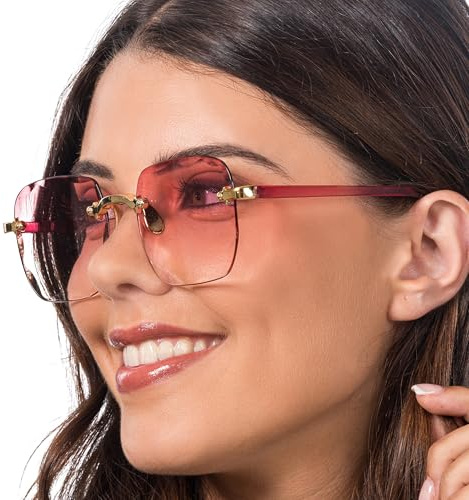 Chaks - Brille ohne Rahmen, für Männer und Frauen, Festival Accessoires, Partybrille