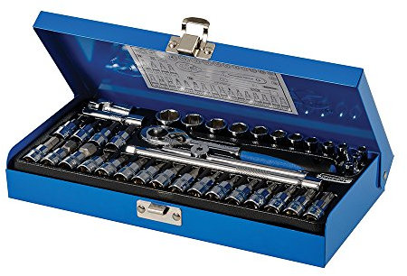 Silverline 633493 Socket Wrench Set 1/4 Drive Metric 38pce 38pce