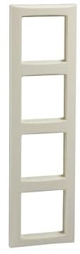 Elso 264400 Rahmen 4-für Joy, perlweiß
