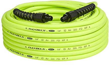 Flexzilla HFZP14100YW2 ZillaGreen Pro Air Hose 100 Feet | 1/4 Hose I.D. | All Weather Flexibility | Lightweight and Easy to Handle | Won't Kink Under Pressure