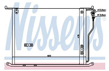 NISSENS 94980 Klimakondensator Klimaanlage Auto mit Stickstofffüllung ohne Trockner passend für MERCEDES-BENZ S-Klasse Limousine (W220) 2205000454 A2205000454