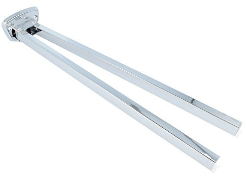 Handtuchhalter - 2-armig - Messing verchromt, Baulänge 410 mm