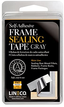 Lineco Frame Sealing Tape Gray 1.25 Inches X 24 Feet
