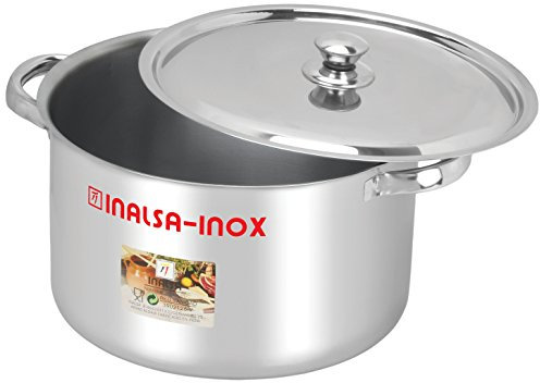 Industrias Aldaya S.L. Alta Cacerola de Acero Inoxidable, Plata, 30 cm