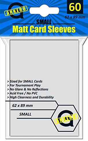 Arkero-G Small Matt Card Sleeves White (60 Matte, Weisse Kartenhüllen) - Yu-Gi-Oh! Größe