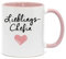 NICE-PRESENTS Lieblingschefin Tasse in hochwertiger Qualität, beidseitig Bedruckt. Für jedes Büro. Da freut Sich jeder Kollege, Chef oder Freund bei der Arbeit Drauf. Chefin. (Altrosa)