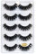 Falsche Wimpern, 5 Paare Lange Dick 3D Imitierte Wassermähne Wimpern Schwarz Lange Pure Handgemacht mit Unsichtbares Band Wiederverwendbar zum Cosplayn schwarz
