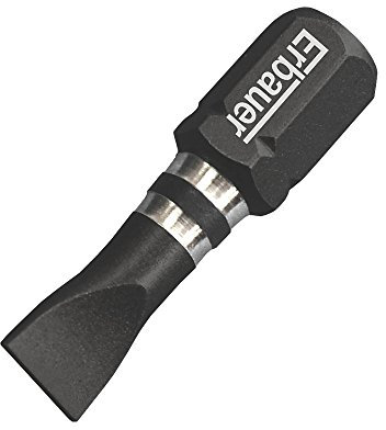 ERBAUER IMPACT SCREWDRIVER BITS SLOTTED 5.5 X 25MM PACK OF 3. Ideal For Workshop and Carpentry Use