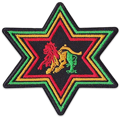 Lion of Zion Aufnäher Aufbügler Patch Löwe Judah Reggae Äthiopien Afrika Irie Party Festival