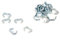 EVERLASTO Confezione da 100 morsetti in acciaio per corde elastiche da 8 mm a 10 mm
