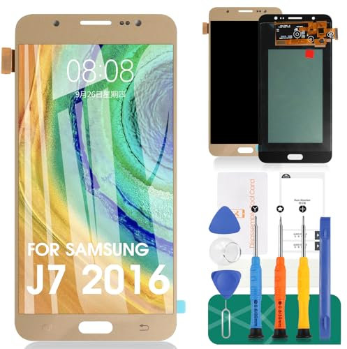 Pantalla de repuesto para Samsung Galaxy J7 2016 J710 J710F J710M/H TFT LCD pantalla táctil digitalizador montaje de cristal (no original AMOLED)