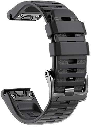 NotoCity für Garmin Fenix 5x/5x Plus/6x/6x Pro Armband, Quickfit 26mm für Garmin Fenix 7x/7x Pro/Fenix 3/3 HR, Uhrenarmband für Enduro 2, Instinct 2X, Epix Pro 51mm, Quatix 7x(Schwarz)