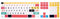 WYGCH Ultra Thin Extended Silicone Keyboard Protective Cover Skin for Mac Aluminum Wired Keyboard MB110LL/B (A1243) Numeric Keypad (Cute Print,US Layout,Creative Characters)