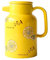 zxb-shop Pitcher 50.7 Oz Yellow Cold Kettle Ceramic Pitcher with Handle Large Capacity Teapot for Juice, Tea, Lemonade, Hot and Cold Drinks Water Bottle