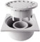 BricoLoco.com Lavabo Bricoloco Syphonic, Scarico Verticale, per terrazzo ed Esterno, in PVC, con griglia Removibile (15 x 15 cm)