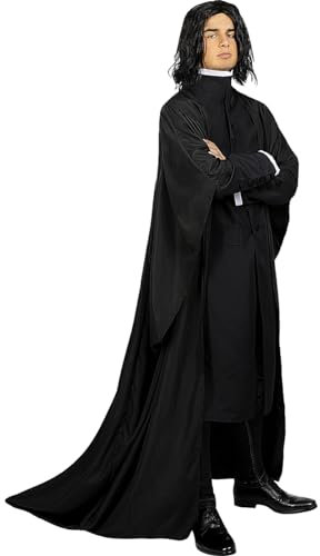 Funidelia | Severus Snape Kostüm - Harry Potter für Herren Zauberer, Gryffindor, Hogwarts - Kostüme für Erwachsene & Verkleidung für Partys, Karneval & Halloween - Größe M-L - Schwarz