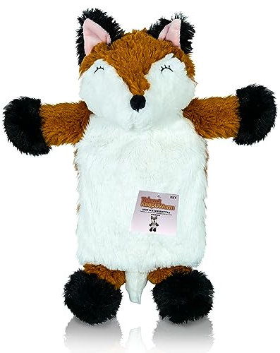 Things2KeepUWarm Cute Plush and Cuddly Animal Hot Water Bottles (Brown Fox)