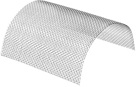 1Pack 8 Mesh 304 Stainless Steel Woven Wire Mesh Never Rust, Hard and Heat Resisting Metal Mesh Sheet Great for Home, Kitchen, Garden, Airbrick - 11.8x23.6 Inch