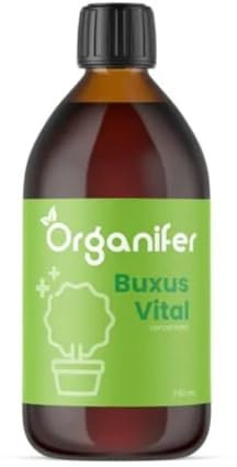 Buxus Vital 250 Ml - Konzentrat Für 25 Meter Hecke - Buchsbaumzünslerbekämpfung - Buchsbaumraupen-Pestizid - Buchsbaumzünsler-Pestizid - Buchsbaumpilz - Natürlich Resistent - Organifer