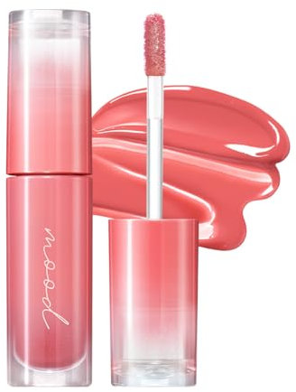Peripera Tinte Stimmung Glowy Tönung | Lippenauffüllend, natürlich feuchtigkeitsspendend, leicht, strahlender, langanhaltend, bequem, klebt nicht(03 ROSE IN MIND)
