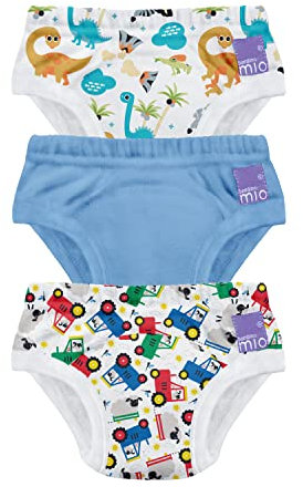 Bambino Mio, revolutionäre Wiederverwendbare Töpfchen-Trainingshose für Jungen und Mädchen, 3er-Packung, Freunde des Bauernhofs, 3+ Jahre