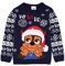 Paw Patrol Christmas Jumper Kids | Girls Boys Santa Hat Chase Police Dog Festive Navy Knitted Sweater | Xmas Gifts For Him Her 4-5 Years