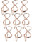 Pack of 10 Metal Table Card Holders, Infinity Sign Photo Holders, Place Card Holders, Wedding Table Number Holders, Memo Holders, Rose Gold for Wedding, Party, Office, Table Decoration