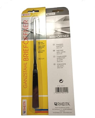Rheita 8012-1 Brieföffner, silber, ca. 25 cm lang