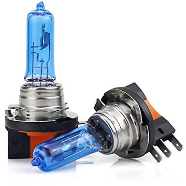 MAXXONI - 2x Stück H15 15/55W PGJ23T-1 12V Halogen Auto Lampen Xenon Look Blue Optik Glühbirne