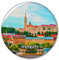 Ungarn Kühlschrank Magnet Dekorativer Magnet Aufkleber Reise Souvenir Sammlung Tourist Stadt Geschenk Whiteboard Küche