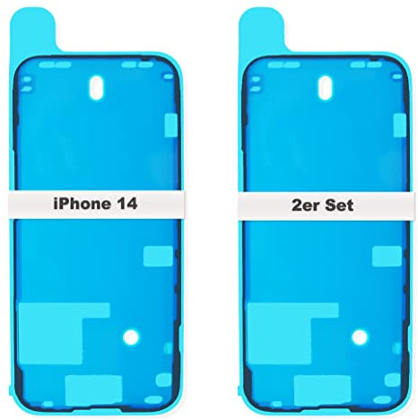 IS-TECK 2er Set Ersatz iPhone 14 Kleber Für Display und Gehäuse Rahmen Dichtung Sticker LCD Wasserdichtung Folie