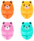 Frdun 4pcs Cute Hug Bear USB Cable Holder, Adhesive Cord Holders,Wall Mounted Cable Clips, Long-lasting Cable Clips for Desk Wall Home Office