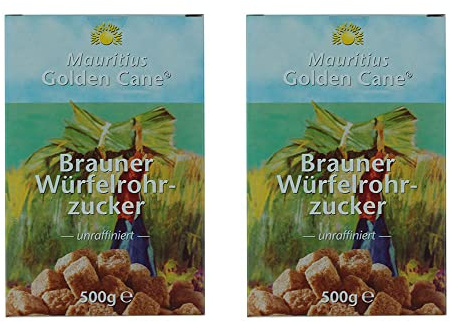 Rohrzucker-Würfel, unraffiniert, im 2er-Set (2x500g)