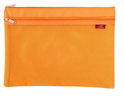 1 x A4-Netz-Dokumententasche mit Reißverschluss, Oxford-Stoff, transparent, wasserdicht, doppellagiges Raster, Dokumentenaufbewahrung, Quittungen, Organizer, Tasche für Büro, Zuhause, Schulbedarf,