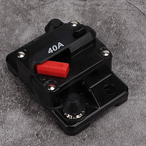 Disjoncteur en Ligne Réarmable Audio Stéréo de Voiture 12V 30A/40A/60A Disjoncteur de Fusible de Récupération Automatique (40A)