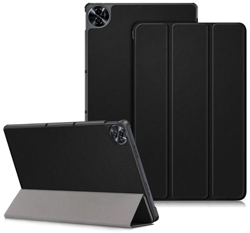 DINGGUAGUA Hülle für Realme Pad 2 11.5 Zoll 2023 Tablet, Ultra Dünn Schutzhülle mit Ständer Funktion,Schwarz
