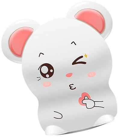DOITOOL Silikon Maus Nachtlicht Cartoon Led Nachttischlampe Junge Mädchen Nachtlampe Formverstellbar Warmes Licht Für Schlafzimmer Babyzimmer