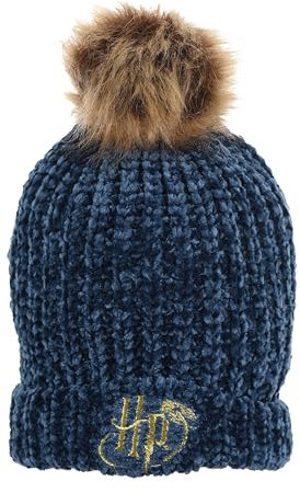 Harry Potter Mütze, Wintermütze für Kinder und Jugendliche, Pompom Hogwarts Hut, Winteraccessoires, Geschenk für Jungen Mädchen und Jugendliche – Grün