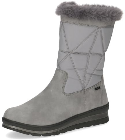 CAPRICE Damen Winterstiefel ohne Absatz Vegan Wasserabweisend