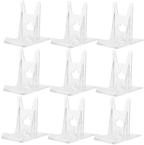 Homoyoyo Einstellbare Acryl Display Stand 10 Stücke Gericht Für Schaufenster Bild Foto