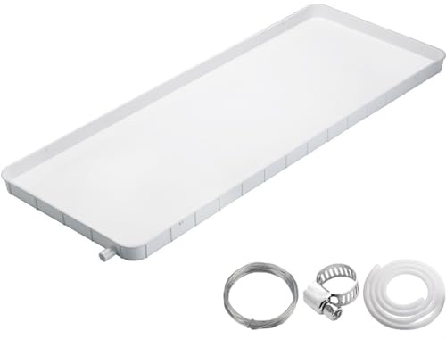 Bandeja Desague Aire Acondicionado, Bandeja de Drenaje HVAC con Drenaje, Cojín de Goteo for Aire Acondicionado de Ventana, for Sistemas Universales de Bomba de Calor de Aire Acondicionado Dividido (C
