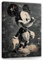 WallArena - Leinwand Bilder - Mouse schwarz weiß - 100x75 cm Leinwandbilder - Bild auf leinwand - Wandbild XXL groß Wandbilder für Wohnzimmer Schlafzimmer Wohnzimmerbilder Modern