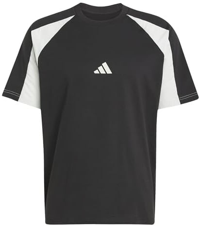 adidas Herren Seasonal Essentials Colorblock T-Shirt, Black, XS
