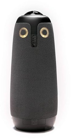 Owl Labs Meeting Owl - 360 Degree, HD Video Conference Camera, 8-Array Microphone, and 360 Degree Speaker (Automatic Speaker Focus, Perfect for Huddle Rooms), Echo Cancellation, Black (Renewed)