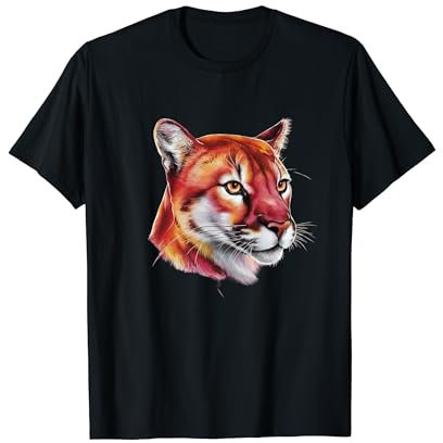Puma Peinture aquarelle Motif tête de cougar T-Shirt