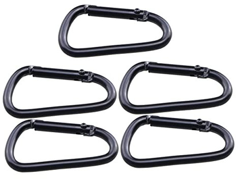 BESPORTBLE Pack of 5 Climbing Buckle Key Chain Buckles Bottle Hanging Buckle Aluminium Alloy Buckle Key Chain Buckle