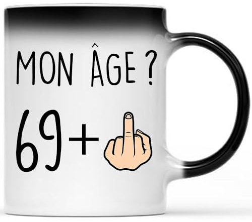 Jungle Mug Cadeau d'anniversaire drôle et original | Cadeau pour lui ou elle – Tasse magique qui change de couleur avec la chaleur | Humour avec profanité | Cadeau pour homme ou femme (70)