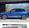Karosserie Aufkleber Aufkleber,für BMW M2 M3 M4 M5 M6,Autotür Seitenschweller Sticker Außen Zubehör,A-Black